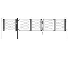 Garden Gate Steel 75x395 cm Anthracite