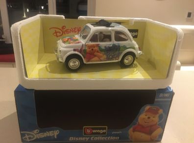 Fiat 500 Disney Winnie the Pooh Scale 1/18 Burago