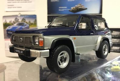 Nissan Patrol Gr Blue Th1 & Silver Kj1 1992 - Very Rare - Ottomobile - 1/18 - New In Box