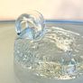 Mid Century Danish Svend Jensen Candleholder, Vintage Bubble Glass Image 8
