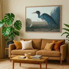 Large-Format Artwork / Wading Bird (Tricoloured Heron) / Framed Wall Art