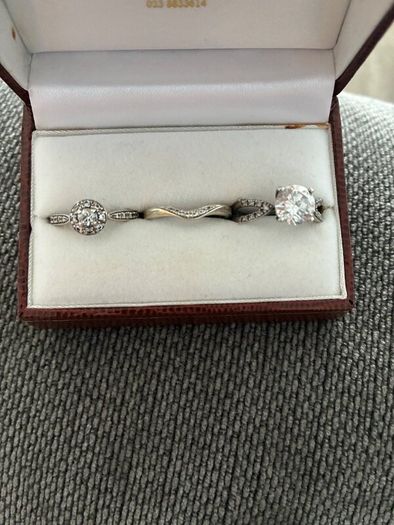 Engagement and wedding rings