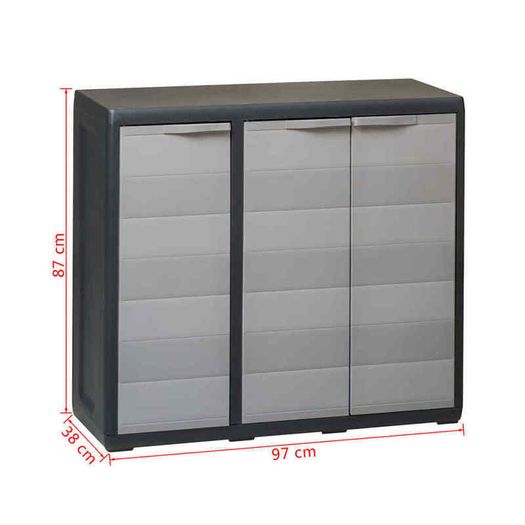 Garden Storage Cabinet with 2 Shelves - Free Delivery Nationwide