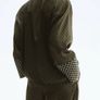 Fab H&M Green Print Satin Pyjama Style Oversized Shirt and Wide Leg Trousers Image 7