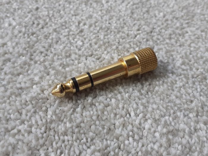 Gold 3.5mm to 6.35mm Stereo Jack