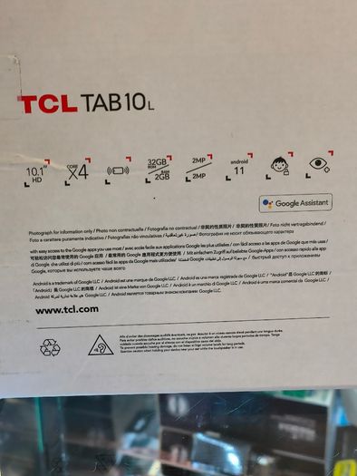 TCL Tab 10L Black 10.1" Tablet 32GB Black WiFi  Android Tab.