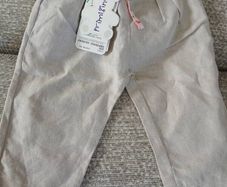 Baby girl linen trousers