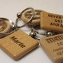 Custom Personalised Car Logo Symbol Harley BMW Honda Keychain Keyrings Gift Wood laser engrave Image 8