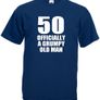 50 Officially A Grumpy Old Man T-Shirt, Funny 50th Birthday Gift Image 5