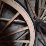 Vintage Horse Drawn Cart Wheels Image 3