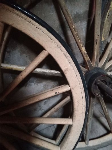 Vintage Horse Drawn Cart Wheels