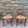 Victorian Carved Walnut Chairs. Image 2