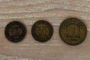 French 1 Franc &amp; 50 Centimes (1933, 1928, &amp; 1922)