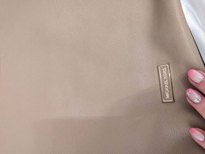 Michael Kors Lexington Large Shoulder Bag in Taupe
