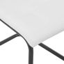 Cantilever Dining Chairs 4 pcs White Faux Leather Image 8