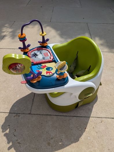 Mamas & Papas Baby Snug Floor & Booster Seat with Activity Tray - Green