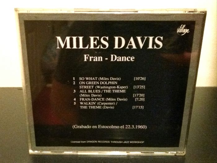 Miles Davis Fran Dance CD Album