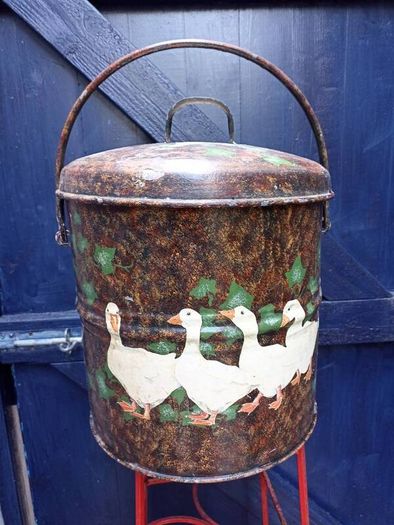 Hand Decorated Galvanised Bucket