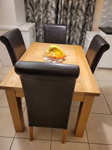 Dining table and chairs