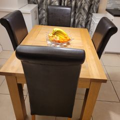Dining table and chairs