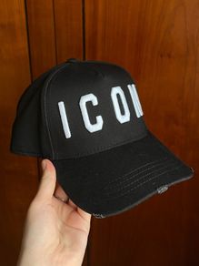 Dsquared2 Embroidered Cargo Black/White Baseball Cap One Size