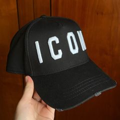 Dsquared2 Embroidered Cargo Black/White Baseball Cap One Size