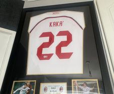 Signed and Framed Kaka AC Milan Shirt