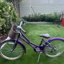 Purple bike with basket Image 3