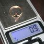 Red Stone 9ct Yellow Gold Ladies Ring 0,9g Image 5