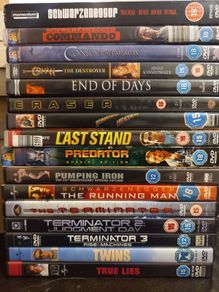 Arnold Schwarzenegger Dvd Bundle Collection Terminator Conan The Barbarian Predator Commando Etc