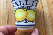 Deruta Italian Lemon Pottery Shot Glass