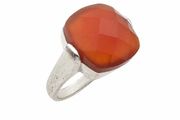 Vintage Carnelian 925 Sterling Silver Ring