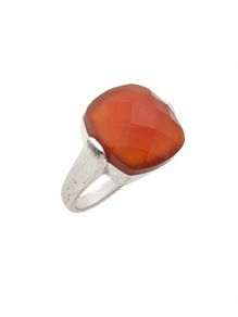 Vintage Carnelian 925 Sterling Silver Ring