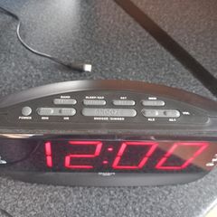 BUSH, electric clock & radio with alarm