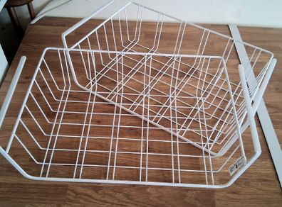 Basket to hang - organizer - metal - white kitchen, wardrobe, bathroom...