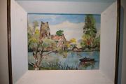 painting Oil on board  post -impressionism landscape unsigned