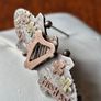 sweatheart brooch harp and shamrock best wishes Image 2
