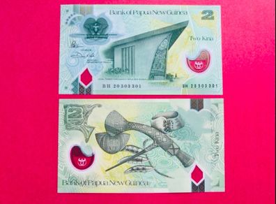 Papua New Guinea  2 Kina 2020  Polymer / Plastic  ( Uncirculated )