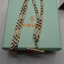 Vintage 9ct yellow gold  T bar necklace Image 2