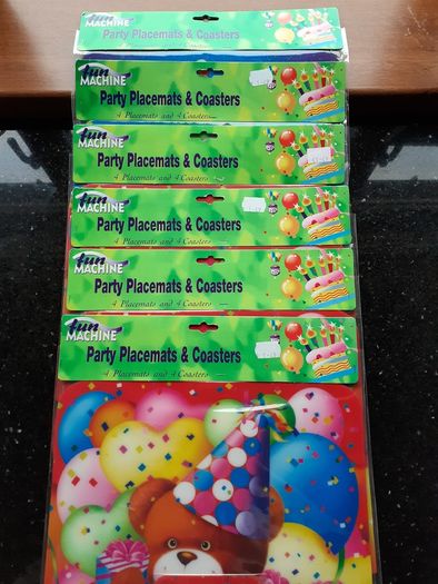 New Children's Party Placemats and Coasters Sets