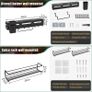 Utensil Holder with 2 Piece Spice Rack Kitchen Storage & Organisation Spice Rack for inside Cupboard Kitchen Utensils Holder with 8 Hooks Spice Rack Wall Mounted Knife Holder Organiser Image 2