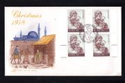 1978 Ireland Christmas : "The Virgin and Child" (Guercino) Commemorative Stamps Illustrated Hibernian Addressed First Day Cover (FDC) set of 3