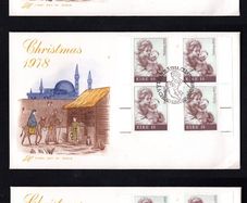 1978 Ireland Christmas : "The Virgin and Child" (Guercino) Commemorative Stamps Illustrated Hibernian Addressed First Day Cover (FDC) set of 3