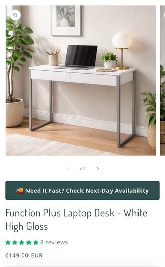 White desk
