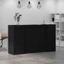 Reception Desk Black Oak Image 3