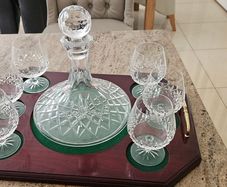 Galway crystal brandy decanter set