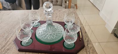 Galway crystal brandy decanter set