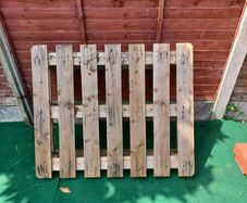 Wooden pallet free. Sturdy