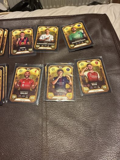Gold Foil Football Trading Cards 100 Club