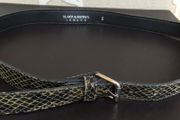 Ladies Green Faux Leather Belt by Black and Brown